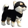 JOEBO Simulation Shiba Inu poupée en Peluche Jouet Mignon Marron Noir Blanc Shiba Inu poupée poupée Animal de Compagnie Compa