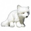 JOEBO Simulation de Renard Blanc en Peluche, poupée de Renard Arctique, Ornement Animal Doux et Mignon, Cadeau danniversaire