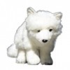 JOEBO Simulation de Renard Blanc en Peluche, poupée de Renard Arctique, Ornement Animal Doux et Mignon, Cadeau danniversaire