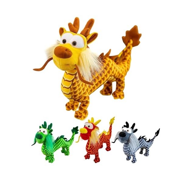 itrimaka Jouet en Peluche Dragon, Poupées en Peluche Dragon du Zodiaque Chinois De 13,78 Pouces, Cadeaux De Jouets en Peluche