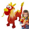 itrimaka Jouet en Peluche Dragon, Poupées en Peluche Dragon du Zodiaque Chinois De 13,78 Pouces, Cadeaux De Jouets en Peluche