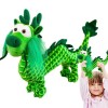 itrimaka Jouet en Peluche Dragon, Poupées en Peluche Dragon du Zodiaque Chinois De 13,78 Pouces, Cadeaux De Jouets en Peluche