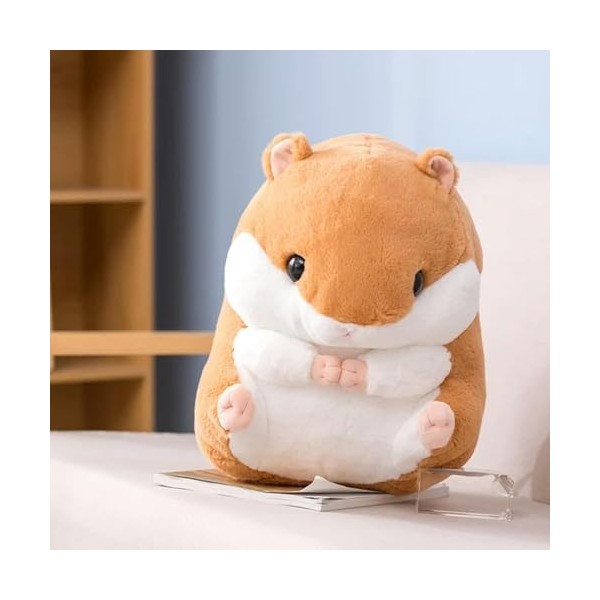 EacTEL Hamster Oreiller Enfants Jouet Hamster Jouet Kawaii Hamster Peluche Jouet Hamster Peluche Cadeau D’Anniversaire Peluch