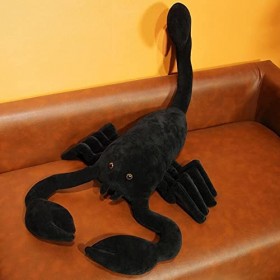 Ermano Peluche 45 cm Simulation Amusante Scorpion Noir Anniversaire Cadeau de Noël garçon Peluche Jouet rempli denfants