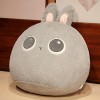 SaruEL Doux Lapin en Peluche Oreiller Mignon en Peluche Animal Rond Peluche Lapin Jouet Kawaii Peluche Jouet Chambre Décorati