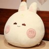 SaruEL Doux Lapin en Peluche Oreiller Mignon en Peluche Animal Rond Peluche Lapin Jouet Kawaii Peluche Jouet Chambre Décorati