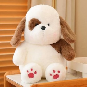 KiLoom Nouveau Chien Poupée Peluche Jouet Peluche Doux Moelleux Chiot avec Patte Mignonne Coussin Apaisement Jouets pour Enfa