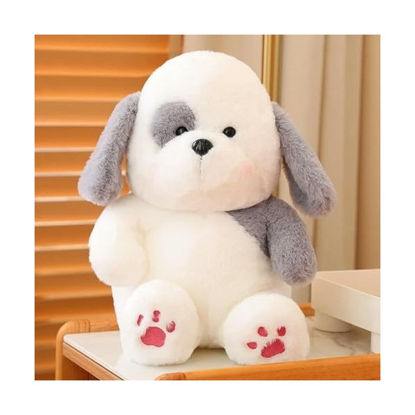 KiLoom Nouveau Chien Poupée Peluche Jouet Peluche Doux Moelleux Chiot avec Patte Mignonne Coussin Apaisement Jouets pour Enfa