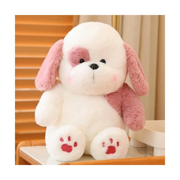KiLoom Nouveau Chien Poupée Peluche Jouet Peluche Doux Moelleux Chiot avec Patte Mignonne Coussin Apaisement Jouets pour Enfa