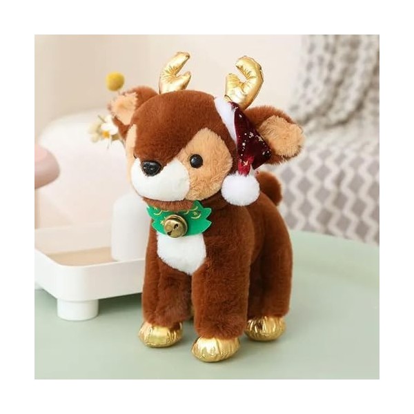 NOpinz Mignon Nouveau Noël Elk Peluche Jouet Peluche Cerf Cadeau Poupée Noël Décoration À La Maison Ornements pour Enfants 32