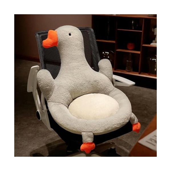 KiLoom Doux Canard en Peluche Oreiller Jouets Animal en Peluche Oie en Peluche Coussin Canapé Intérieur Plancher Siège Chaise