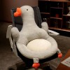 KiLoom Doux Canard en Peluche Oreiller Jouets Animal en Peluche Oie en Peluche Coussin Canapé Intérieur Plancher Siège Chaise