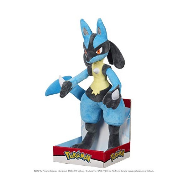 Pokemon Peluche Geante Lucario 30 cm – Jouet Nouveau 2023 – Peluche Licence Officielle