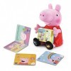 VTech - Peppa Pig - Les Petites Histoires De Peppa, Peluche Interactive, Jouet Peppa Pig - 2/5 ans - Version FR 552205 Rose