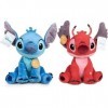 Lilo & Stitch Lot de 2 Peluches Stitch + Leroy Original License Qualité Super Soft 30 cm