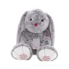 Kaloo - Rouge Kaloo Peluche Lapin Léo Gris 38 cm - Petite Peluche Douce en Fourrure Soyeuse - Dès la Naissance, K962984