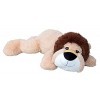 Lifestyle & More Ours en Peluche géant Lion XL 100 cm couché Marron Doux et velouté