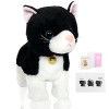 Smalody Robot Cat Chat Robot Chat Kitty Jouet, Chat Interactif en Peluche Chat en Peluche, Contrôle Tactile Meow Chaton, Anim