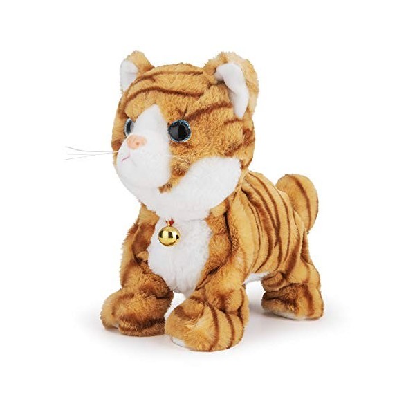 Smalody Robot Cat Chat Robot Chat Kitty Jouet, Chat Interactif en Peluche Chat en Peluche, Contrôle Tactile Meow Chaton, Anim