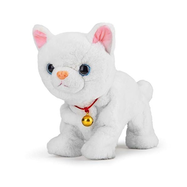 Smalody Robot Cat Chat Robot Chat Kitty Jouet, Chat Interactif en Peluche Chat en Peluche, Contrôle Tactile Meow Chaton, Anim