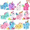 Tacobear 12pcs 10CM Peluche Licorne Jouet pour Fille Porte Clé Licorne Anniversaire Licorne Cadeau Jouet en Peluche Jouet Kaw