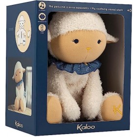 KALOO - Doux Sommeil - Peluche Mouton Blanc - Peluche Musicale - 6 Sons Apaisants pour Endormir Bébé - Détecte Les Pleurs - 2