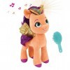 My Little Pony Peluche Sunny SONORE ET Lumineuse +/- 25 CM avec SA Brosse