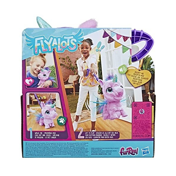 furReal Flyalots, Flitter, Mon alicorne, Peluche Interactive, Licorne animatronique pour Enfants, à partir de 4 Ans