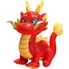 Poupée du Zodiaque en Peluche de Mascotte de Dragon, poupée en Peluche de Dragon Chinois, poupée en Peluche de Dragon imprimé