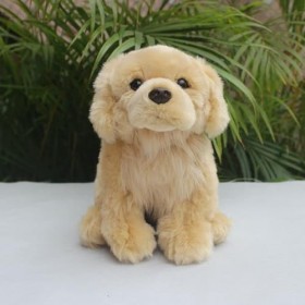 Ermano Peluche 25Cm Peluche Animal Simulation Golden Retriever Peluche Retriever Jouet Chiot Mignon Cadeau Chambre Décoration