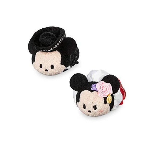 DIS Mickey et Minnie Mouse « Tsum Tsum » en peluche douce – Mini – 8,9 cm – Mexique