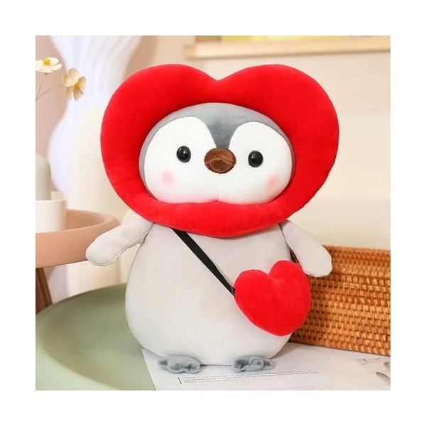 Kawaii Pingouin en Peluche Pingouin Mignon Pingouin avec Sac Dinosaure Pain en Peluche Coussin Enfants Anniversaire Cadeau De