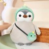 Kawaii Pingouin en Peluche Pingouin Mignon Pingouin avec Sac Dinosaure Pain en Peluche Coussin Enfants Anniversaire Cadeau De