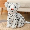 Léopard des neiges Peluche Jouet Animal poupée Tigre Jouet Maison canapé décoration Enfants Anniversaire Cadeaux de Noël 32cm