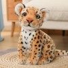 Léopard des neiges Peluche Jouet Animal poupée Tigre Jouet Maison canapé décoration Enfants Anniversaire Cadeaux de Noël 32cm