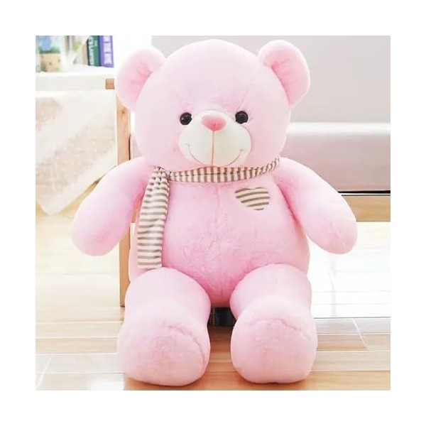 Nouveau Ours en Peluche de Haute qualité avec écharpe en Peluche Animal Ours en Peluche Poupée en Peluche Oreiller Cadeau d’A