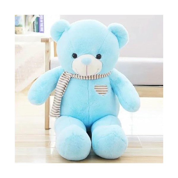 Nouveau Ours en Peluche de Haute qualité avec écharpe en Peluche Animal Ours en Peluche Poupée en Peluche Oreiller Cadeau d’A