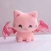 EacTEL Jouet Chaton en Peluche avec Ailes de Chauve-Souris Chaton Mignon Mascotte Animal en Peluche Coussin décoration Chauve