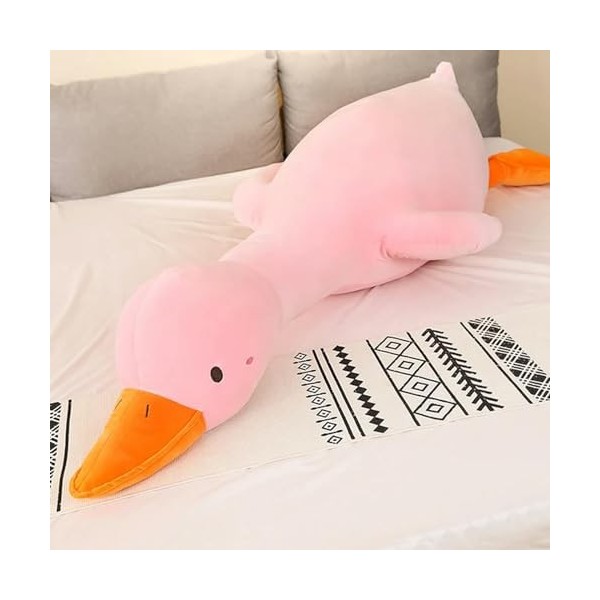 NOpinz Coussin Animal Doux en Peluche Mignon Canard en Peluche poupée Coussin de Dos pour Cadeau d’Anniversaire Enfant 90cm 3