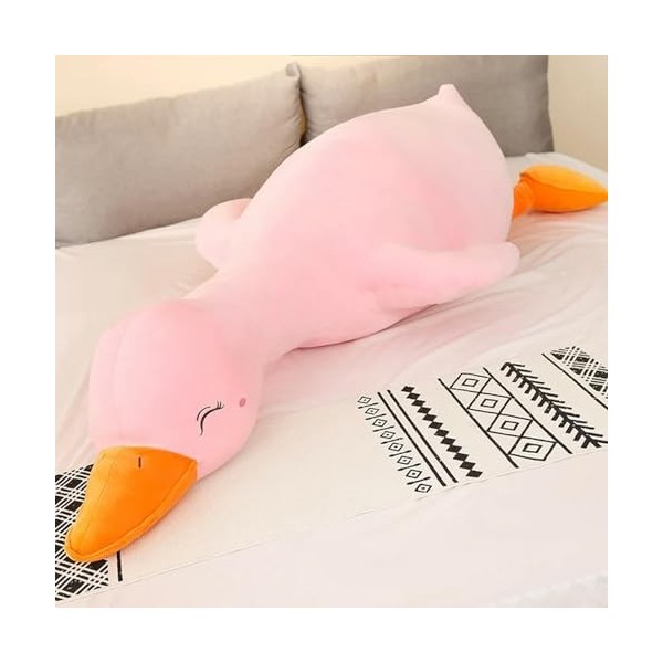 NOpinz Coussin Animal Doux en Peluche Mignon Canard en Peluche poupée Coussin de Dos pour Cadeau d’Anniversaire Enfant 90cm 3
