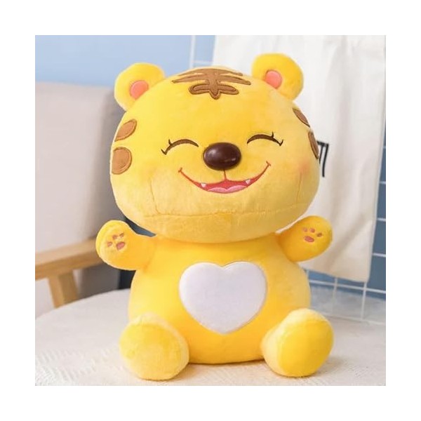 NOpinz Mignon Tigre en Peluche Jouet Doux Dessin animé Animal Peluche poupée Chambre décoration Fille Cadeau d’Anniversaire C