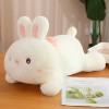 EacTEL Mignon Lapin poupée Peluche Jouet Dessin animé Peluche Animal Fleur Lapin poupée Oreiller Kawaii Peluche Enfants Jouet