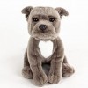 Teddys Rothenburg Peluche Chien Gris 30 cm American Staffordshire Terrier Animal Peluche Chien Pitbull