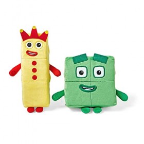 Learning Resources- Amis espiègles Douces Trois et Quatre, Numberblocks pour Filles et garçons, Peluches pour Enfants de 1 à 