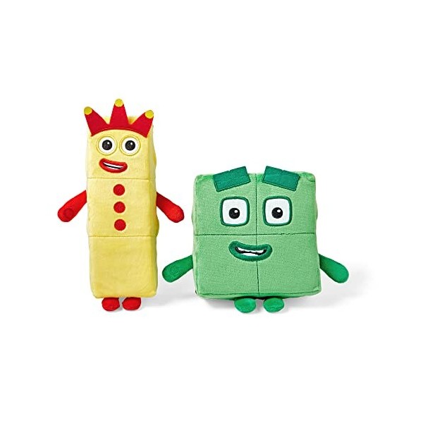 Learning Resources- Amis espiègles Douces Trois et Quatre, Numberblocks pour Filles et garçons, Peluches pour Enfants de 1 à 