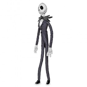 Disney&nbsp;Store Peluche Jack&nbsp;Skellington, LÉtrange&nbsp;Noël&nbsp;de&nbsp;Monsieur&nbsp;Jack, 68&nbsp;cm / 27", Peluche avec Grand nœud 3D, Convient à T