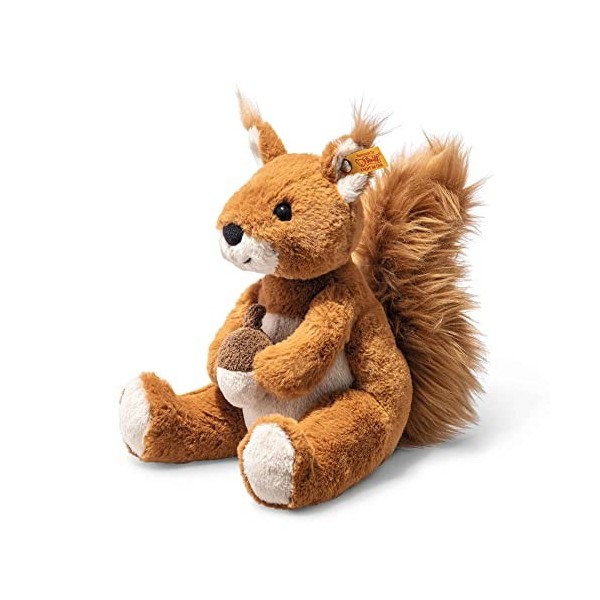 Steiff Squirrel Soft Cuddly Friends écureuil Phil, 045172, Glazed Ginger, 20 cm