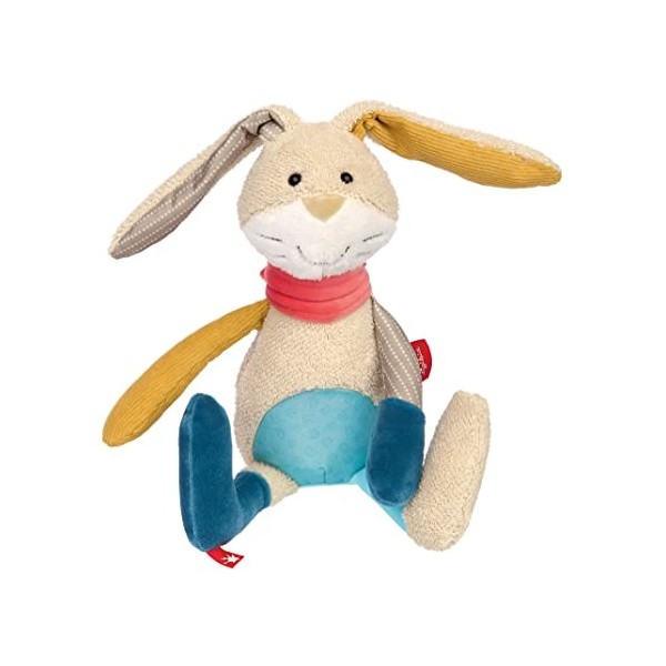 Sigikid 42851 Patchwork Sweety Doudou Multicolore Lapin