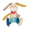 Sigikid 42851 Patchwork Sweety Doudou Multicolore Lapin