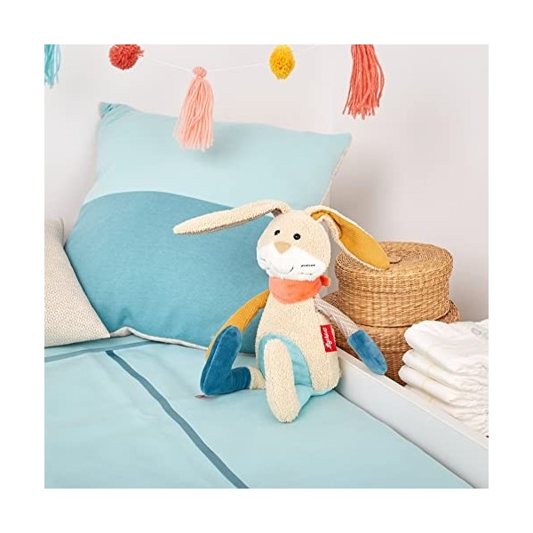 Sigikid 42851 Patchwork Sweety Doudou Multicolore Lapin